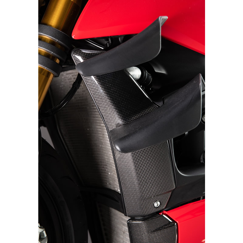 Copertura laterale superiore radiatore carbonio LighTech per DUCATI STREETFIGHTER V4 2020-2024