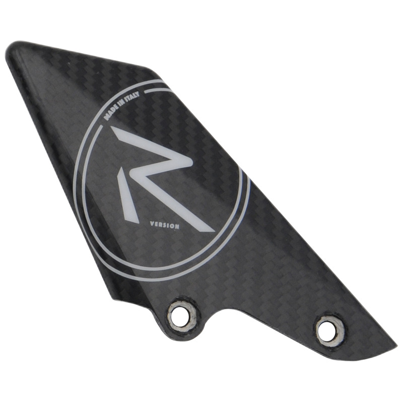 Paratacco Lato Destro in Carbonio Logo Bianco per Pedane Lightech