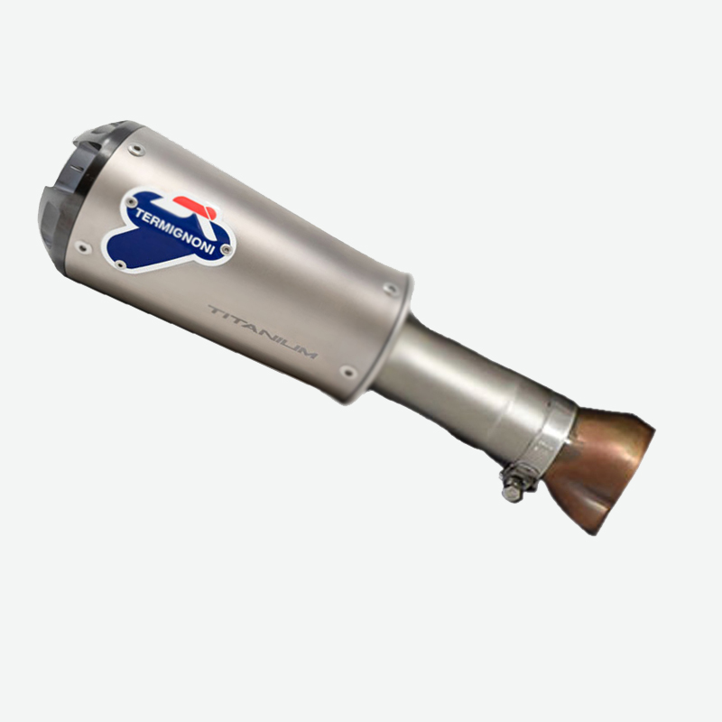 Kit Silenziatore Termignoni GP2R - RHT Racing in Titanio con fondello in Alluminio e raccordo incluso per BMW S 1000 RR 2019-2024