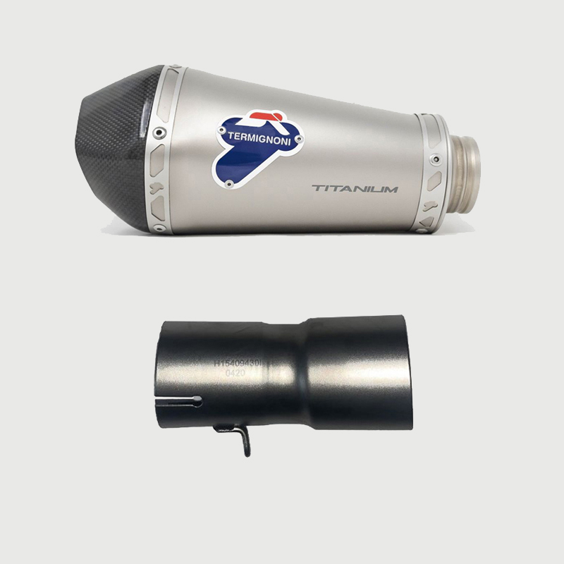 Kit Silenziatore Termignoni Racing in Titanio con fondello in carbonio e tubo di raccordo incluso per HONDA CB 1000 R 2018-2020