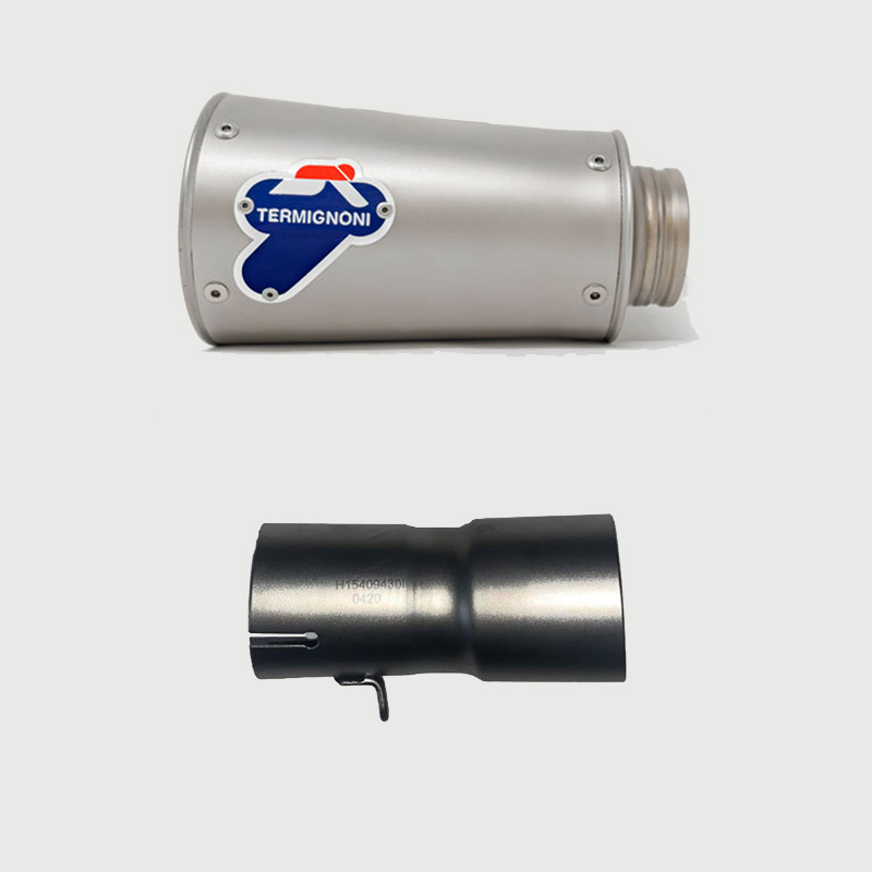 Kit Silenziatore Termignoni GP2R-R Racing in Acciaio Inox con fondello in Acciaio Inox e tubo di raccordo incluso per HONDA CB 1000 R 2018-2020