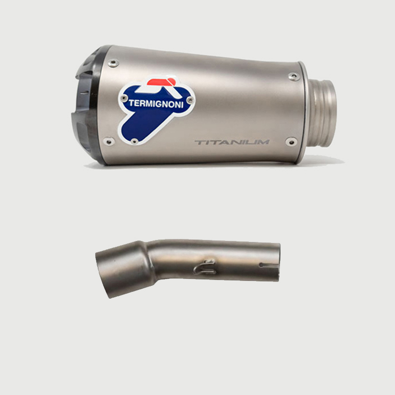Kit Silenziatore Termignoni GP2R-RHT Racing in Titanio con fondello in Alluminio e tubo di raccordo incluso per HONDA CB 500 F/X 2019-2022