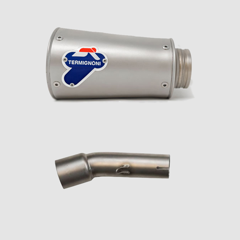 Kit Silenziatore Termignoni GP2R-R Racing in Acciaio Inox con fondello in Acciaio Inox e tubo di raccordo incluso per HONDA CBR 500 R 2019-2022