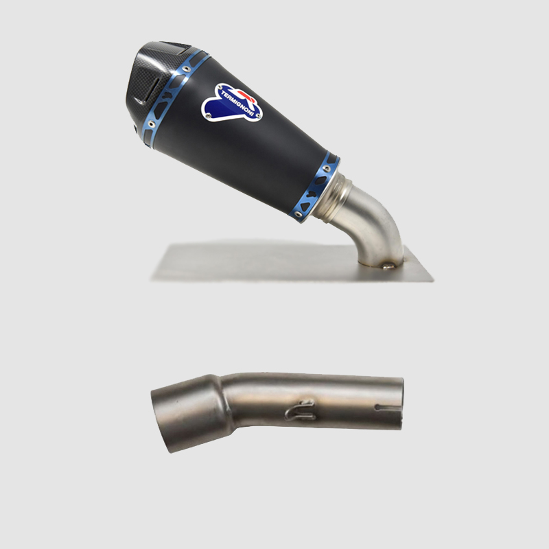Kit Silenziatore Termignoni HEB Racing in Titanio Nero con fondello in carbonio e tubo di raccordo incluso per HONDA CB 500 F/X 2019-2022