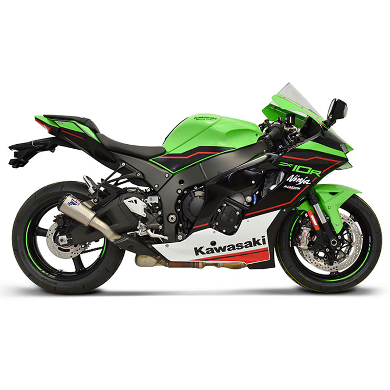 Kit Silenziatore Termignoni GP2R-RHT Racing in Titanio con fondello in Alluminio e tubo di raccordo incluso per KAWASAKI ZX 10 R/RR 2020-2024