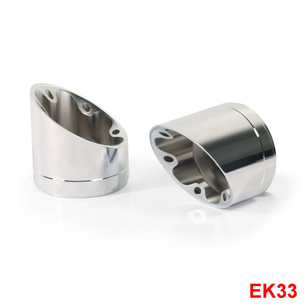 Coppia finali Remus Slash Cut V1 acciaio cromato EK33