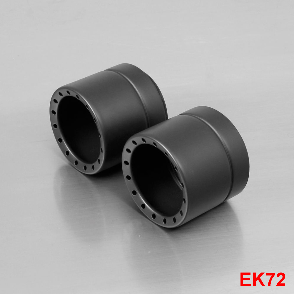 Coppia finali Remus Perforated acciaio nero EK72