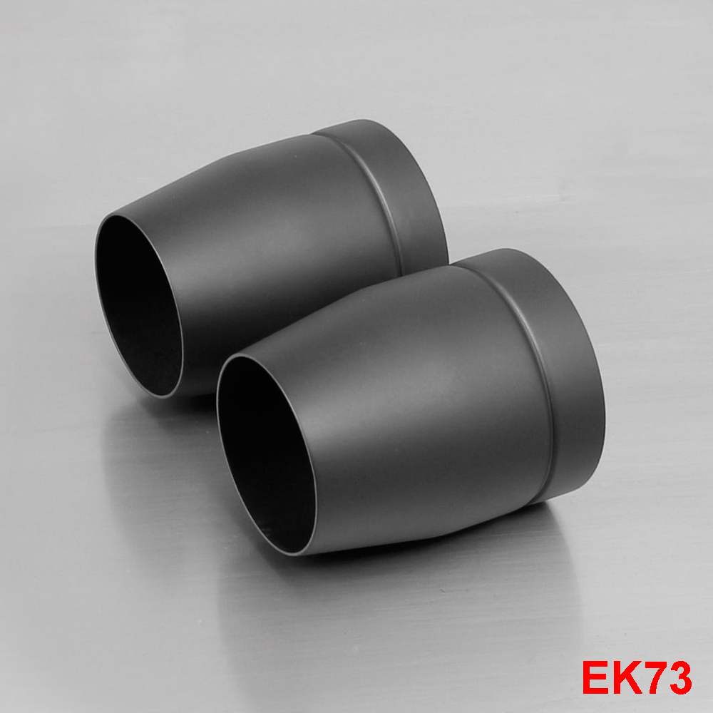 Coppia finali Remus Tapered acciaio nero EK73