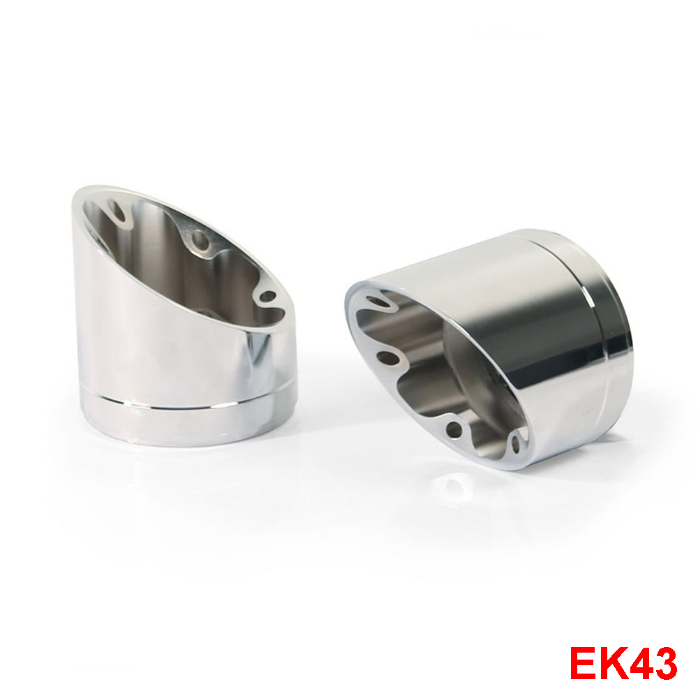 Coppia finali Remus Slash Cut V1 acciaio cromato EK43