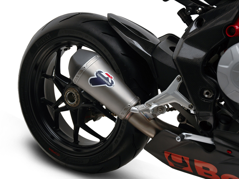 Silenziatore Termignoni Omologato in Acciaio Inox con Fodero in Titanio per MV AGUSTA F3 675 2012-2020