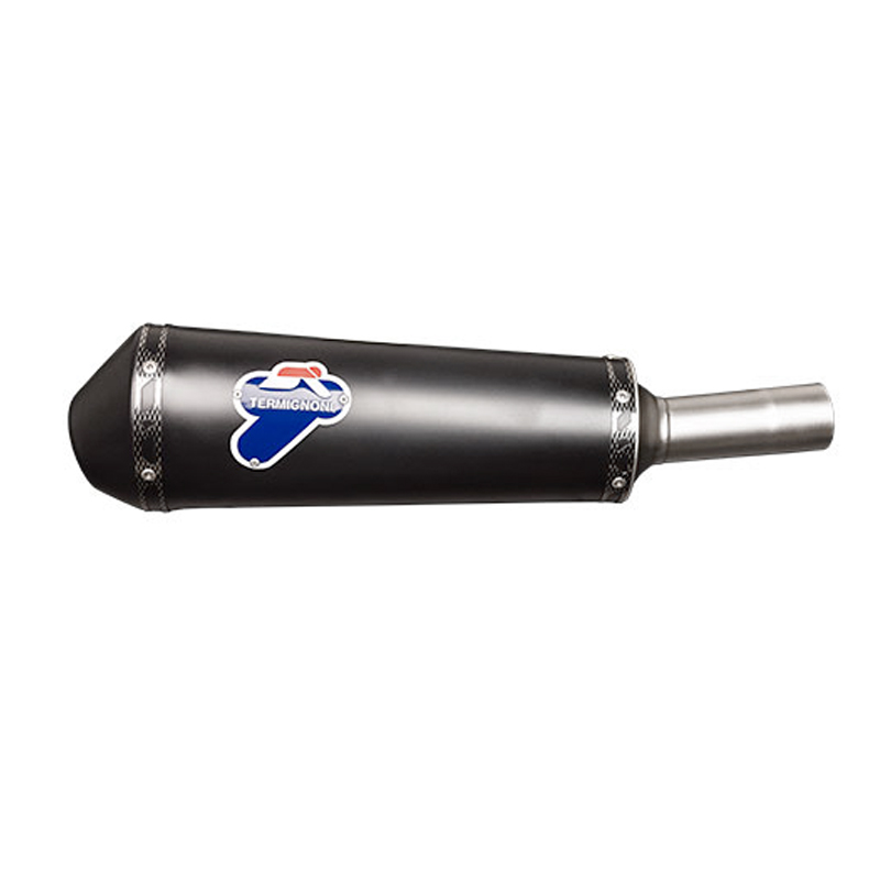 Silenziatore Termignoni Racing Ovale in Acciaio Inox Nero per PIAGGIO VESPA GTS 250 2008-2014