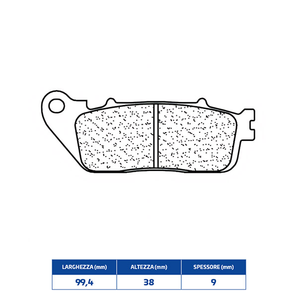 Set pastiglie freno posteriori CL-Brakes serie RX3 per HONDA CB 1000 R 2008-2016 ABS