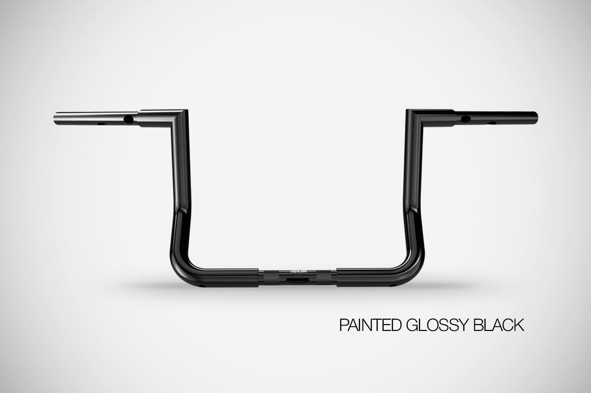 Manubrio Zard Bat 12 in Acciaio Inox Nero Lucido per HARLEY DAVIDSON GRAND AMERICAN TOURING 2024-2025
