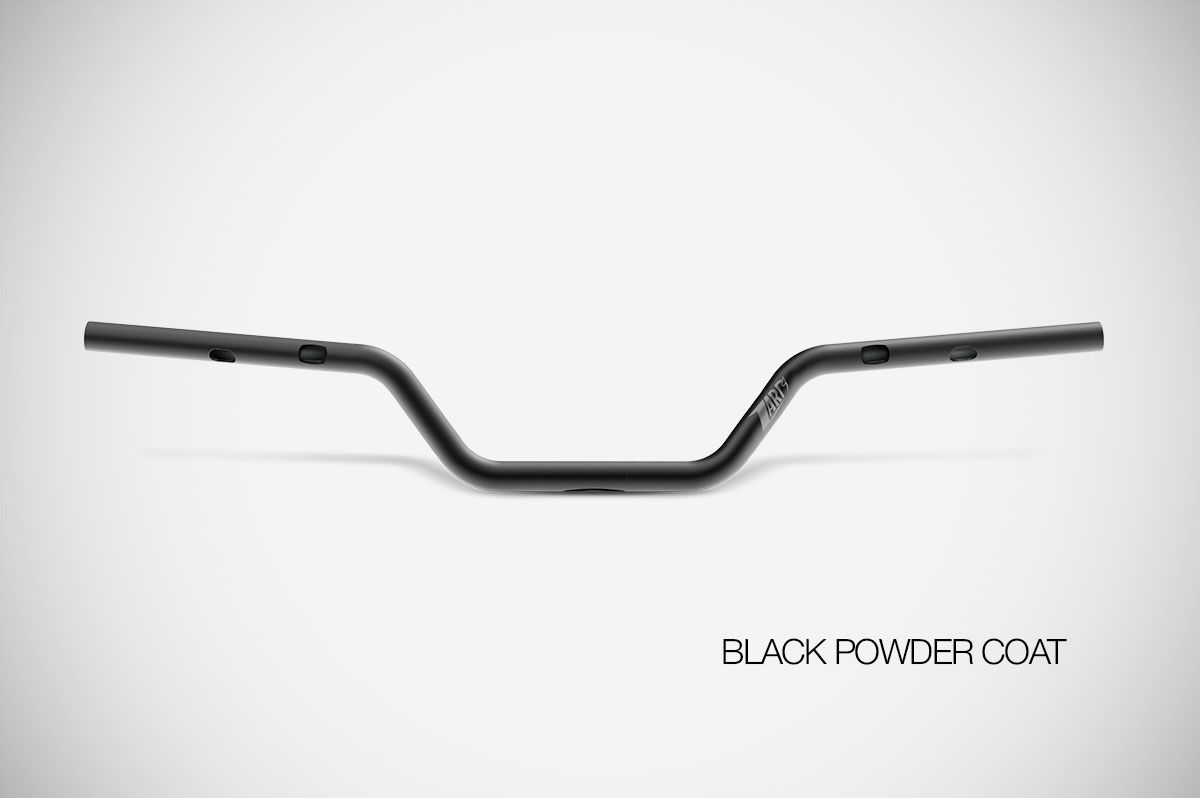 Manubrio Zard Sport Mid in Acciaio Inox Nero Polvere per HARLEY DAVIDSON CRUISER 2024-2025