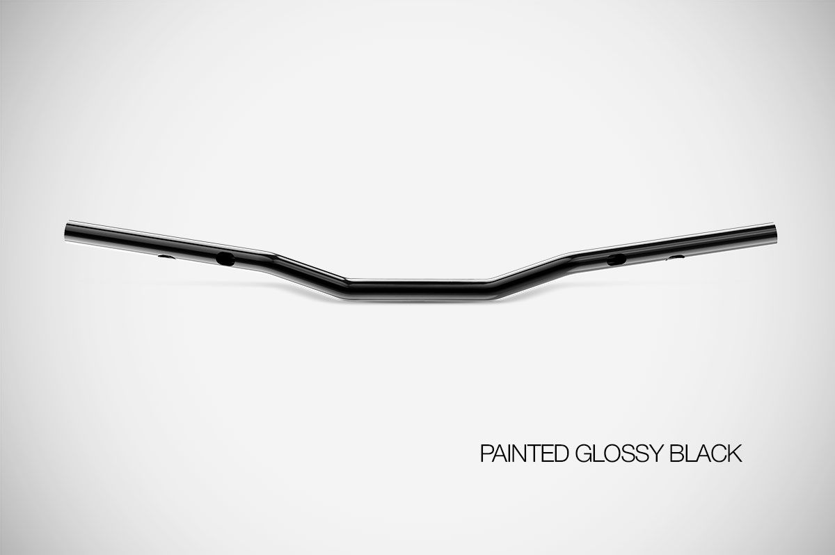 Manubrio Zard Sport Low in Acciaio Inox Nero Lucido per HARLEY DAVIDSON CRUISER 2024-2025