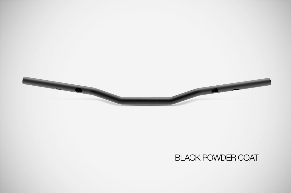 Manubrio Zard Sport Low in Acciaio Inox Nero Polvere per HARLEY DAVIDSON CRUISER 2024-2025