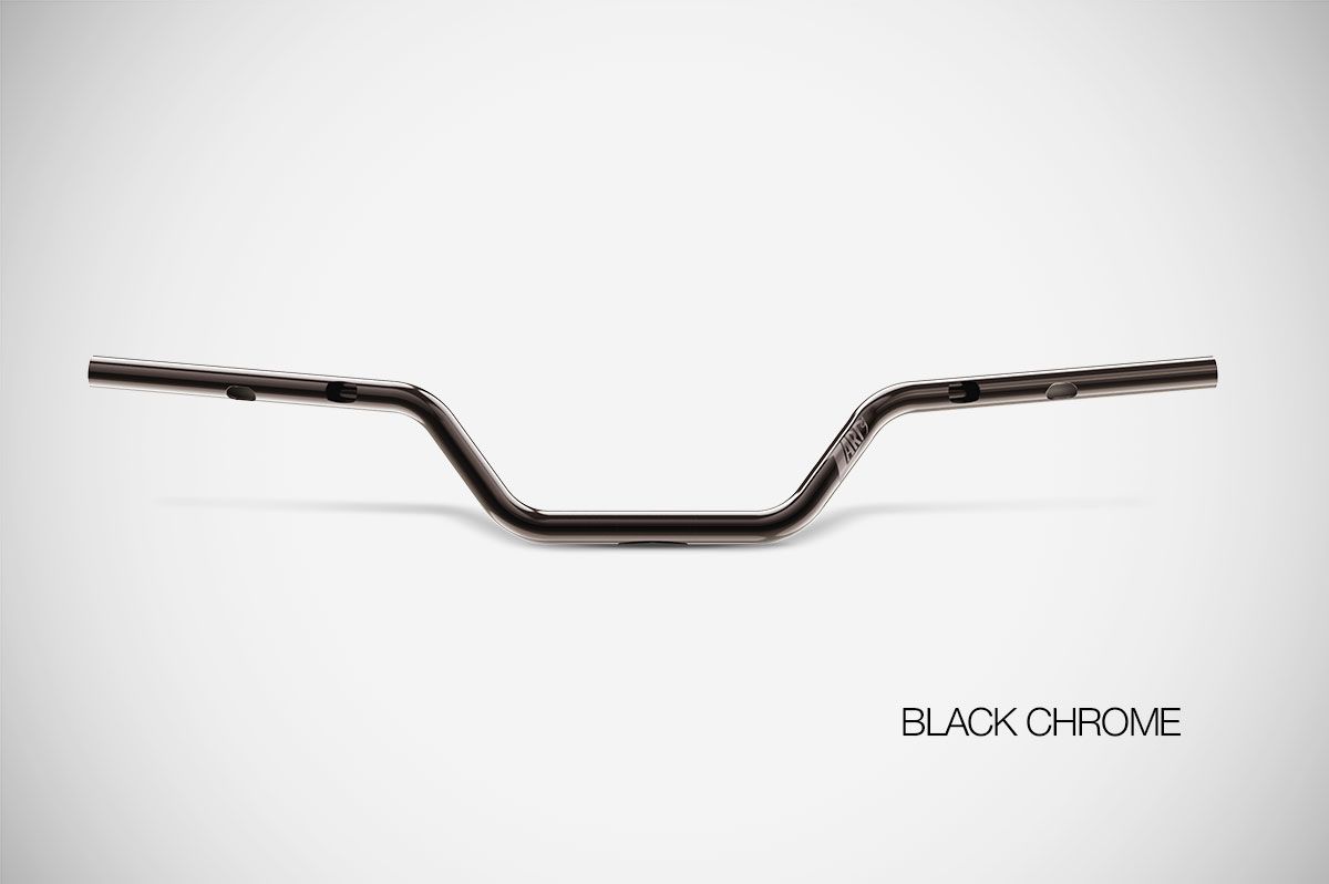 Manubrio Zard Sport Mid in Acciaio Inox Cromato Nero per HARLEY DAVIDSON CRUISER 2024-2025
