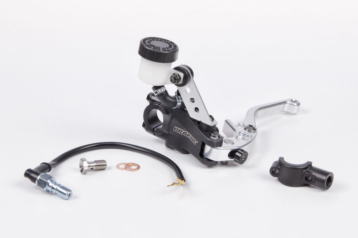 Pompa frizione radiale Braking RS-B1 Ø13 mm con leva snodata Argento