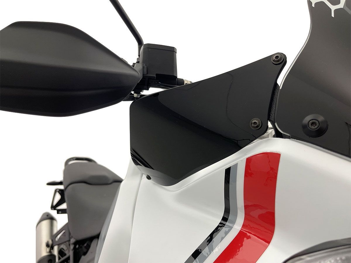 Coppia deflettori WRS Nero Lucido per DUCATI DESERT X 2022-2025