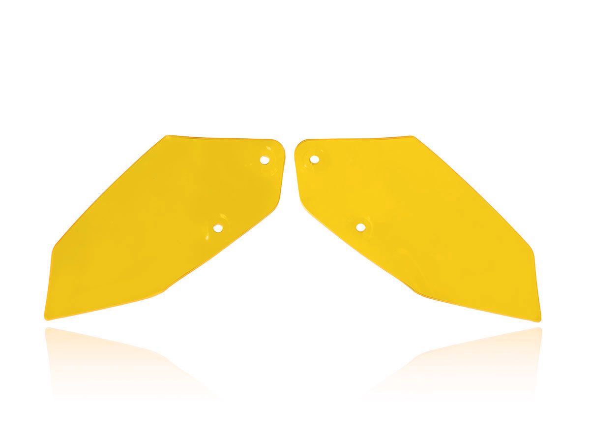 Coppia deflettori maggiorati WRS Giallo per BMW R 1200 GS ADVENTURE 2014-2018