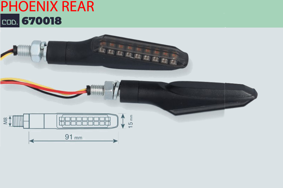 Frecce Led Phoenix Posteriori Mototec
