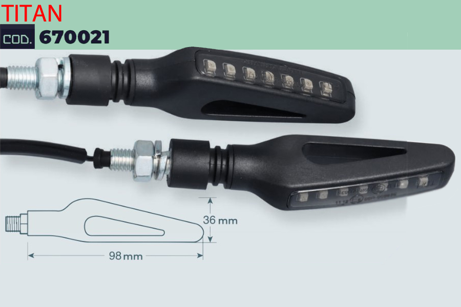 Frecce Led Titan Mototec