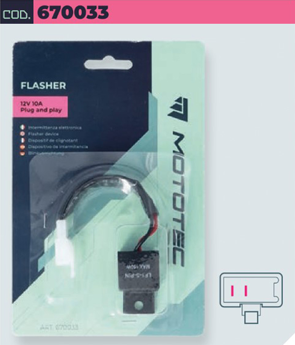 Intermittenza Eletronica Plug & Play 12V Mototec
