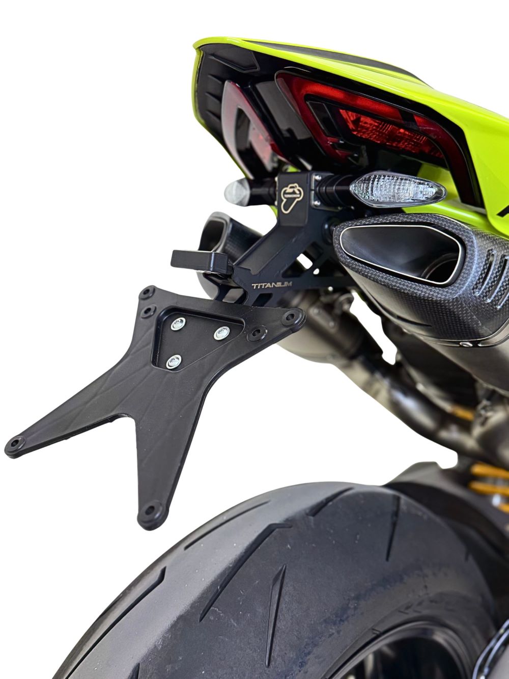 Portatarga Racing Termignoni in Titanio Nero per DUCATI STREETFIGHTER V4 2025