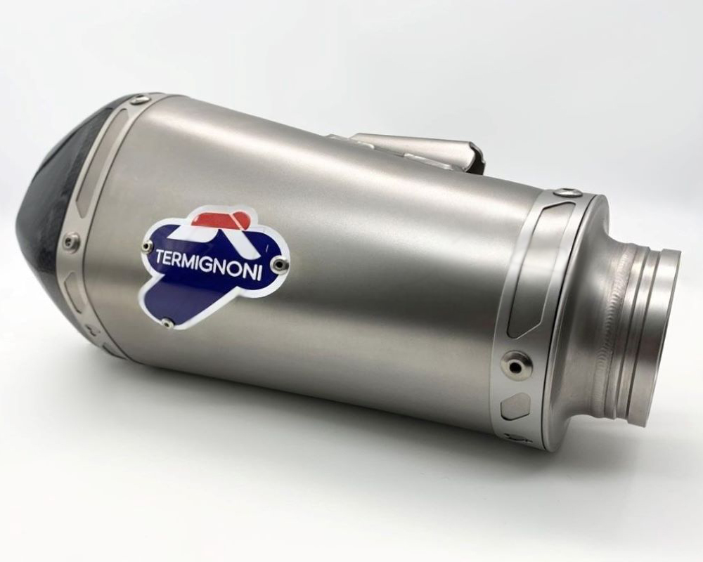 Kit Silenziatore Termignoni RLV-D54CN in Acciaio Inox con Tubo di Raccordo per KTM SUPER DUKE 1390 R 2024-2025