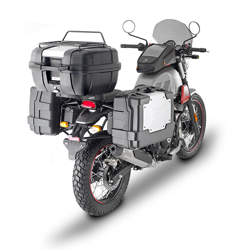 Portavaligie laterale Kappa specifico per valigie MONOKEY o RETRO FIT per ROYAL ENFIELD SCRAM 411 2022-2024