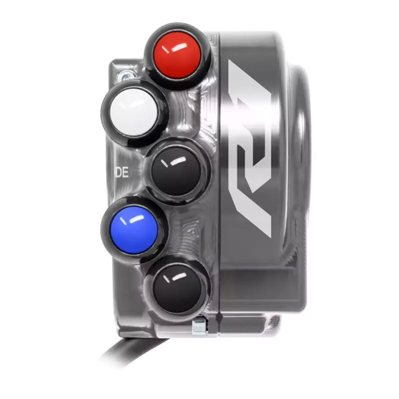 Comando Gas Jetprime con Pulsantiera Integrata Grigio Titanio con Logo per YAMAHA YZF-R1 2020-2025