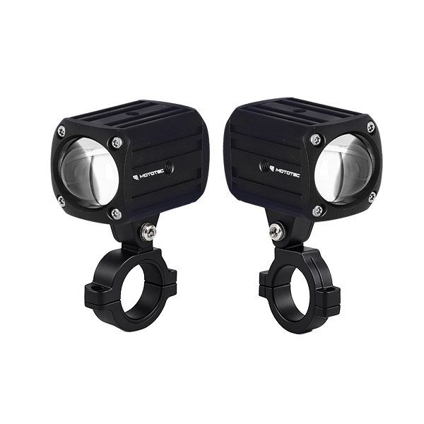 Coppia Faretti Ausiliari a Led MT-20 Mototec