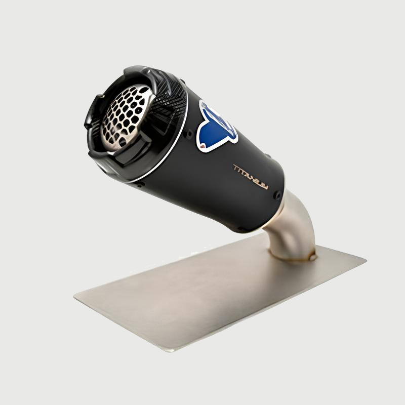 Kit Silenziatore GP STYLE Termignoni Racing Catalizzato in Titanio Nero Inox con Tubo di Raccordo per YAMAHA YZF-R1 2015-2024