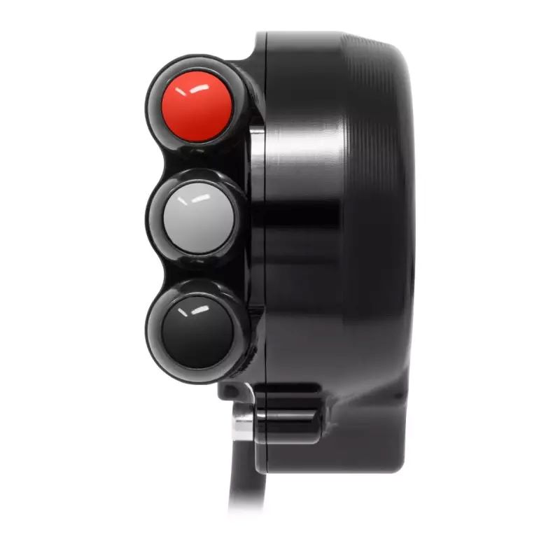 Comando gas Jetprime con pulsantiera integrata nera per APRILIA RS 660 2020-2024