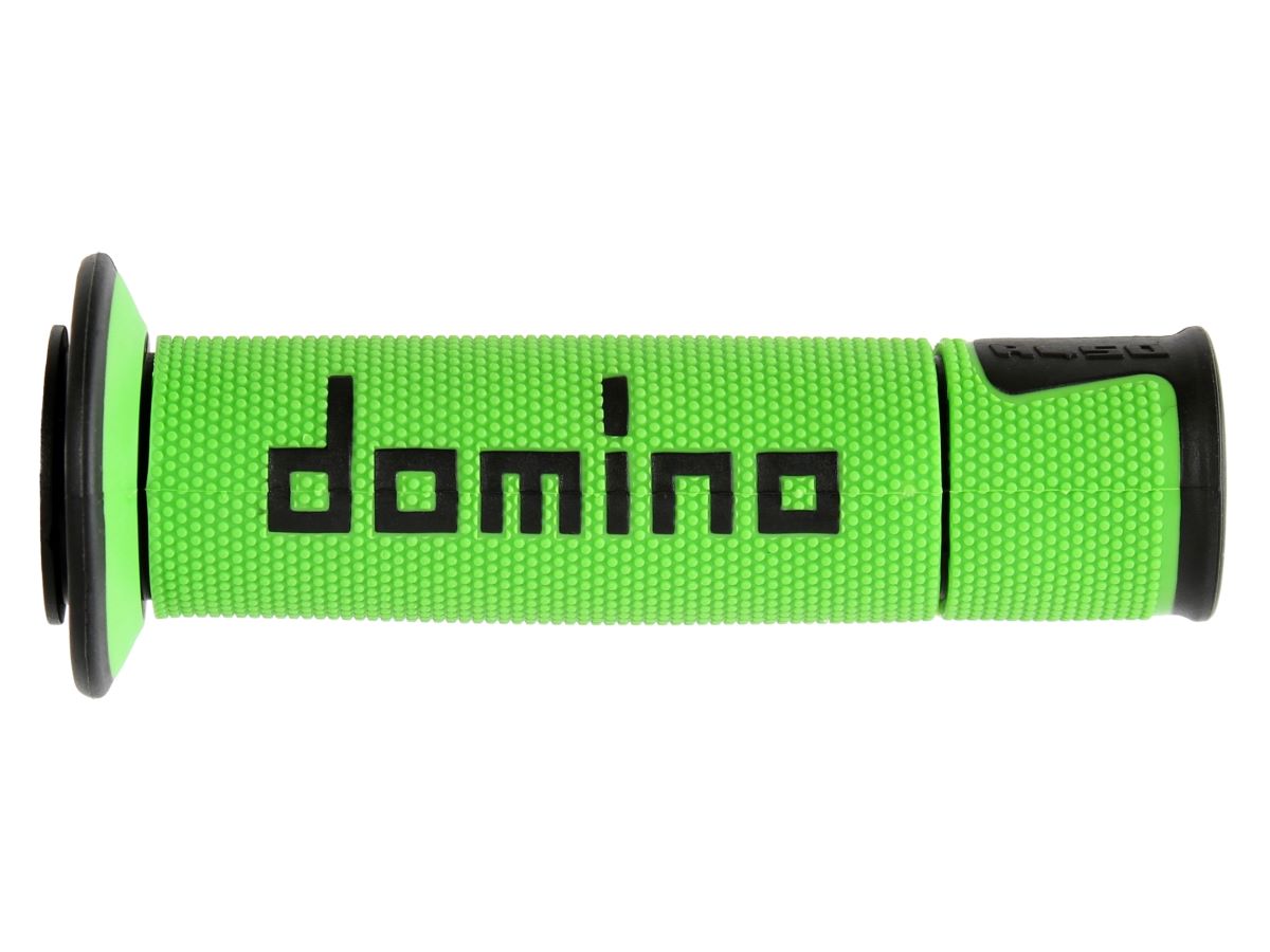 Manopole Domino Racing Verde-Nero Forate