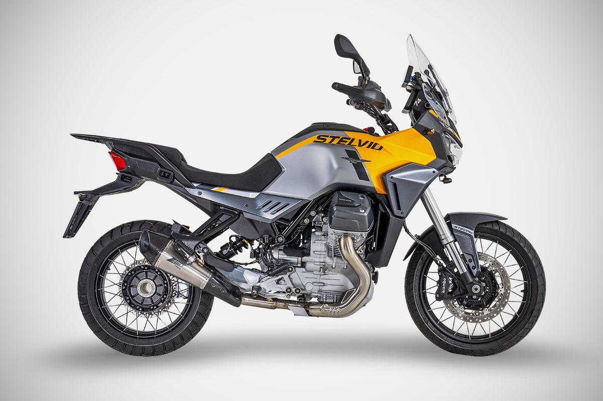 Slip-On Zard in Titanio Omologato E5+ per MOTO GUZZI STELVIO 2024-2025