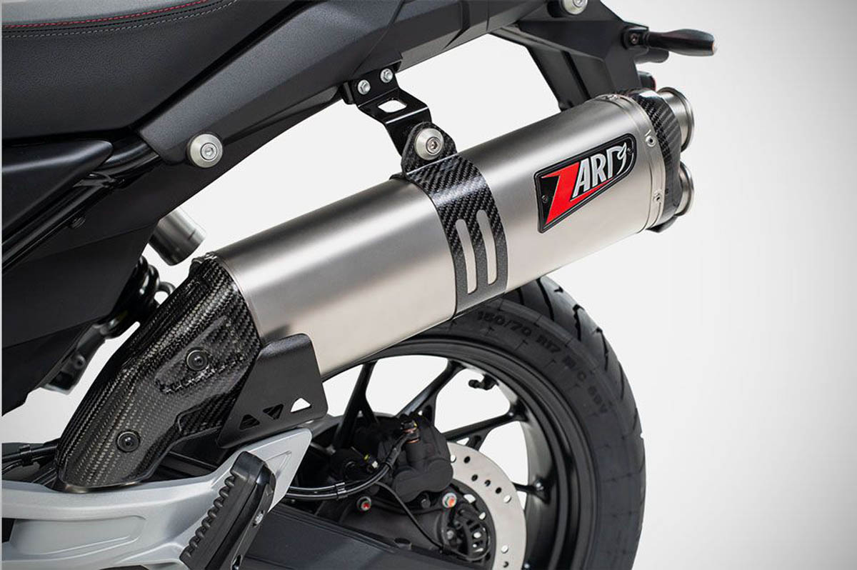 Slip-On Zard in Acciaio Inox Racing Satinato per MOTO GUZZI V85 TT 2025