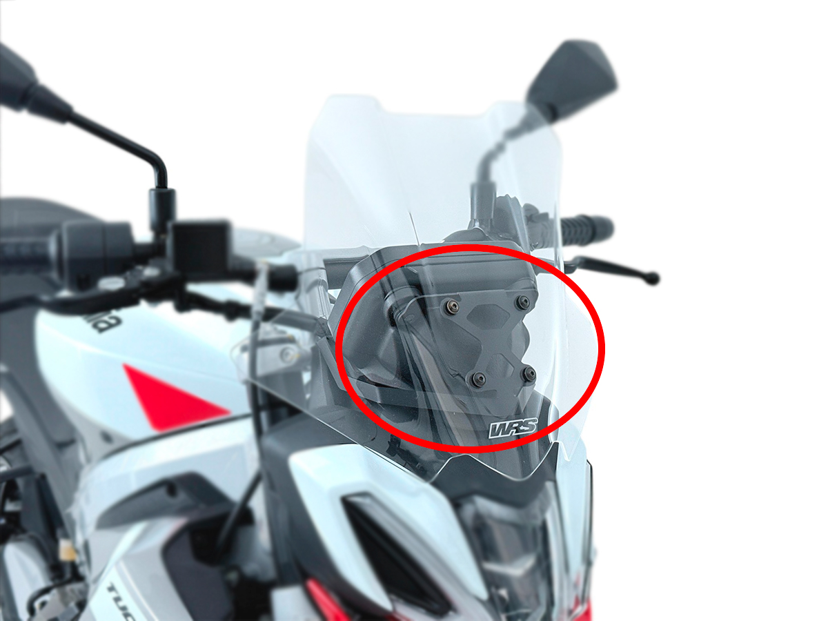 Telaietto supporto cupolino Wrs nero per APRILIA TUONO 457 2024-2026