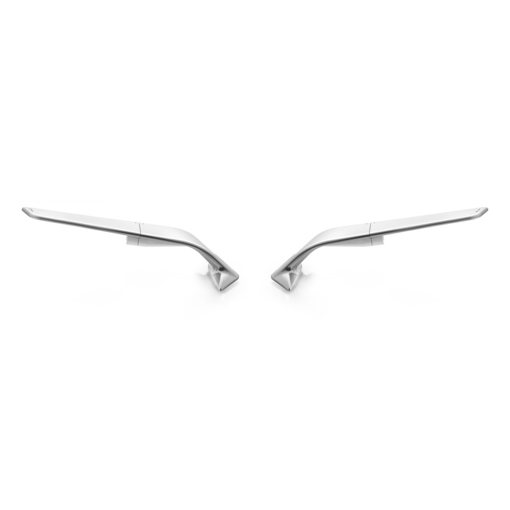 Coppia Specchi Retrovisori Stealth Rizoma Argento per DUCATI PANIGALE V2 2021-2024