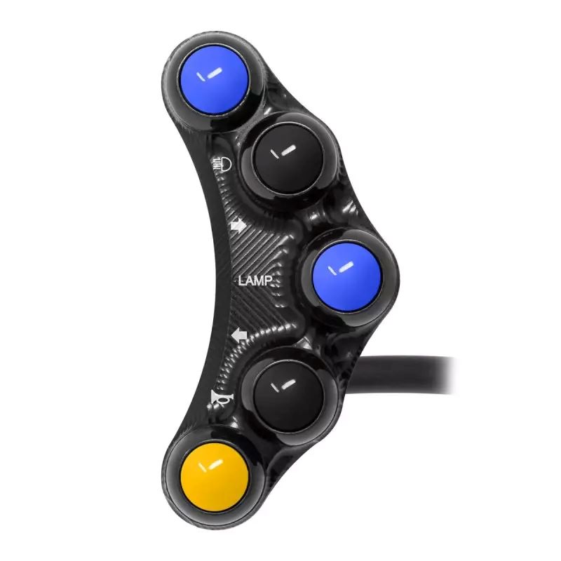 Pulsantiera Jetprime sinistra stradale Nera per YAMAHA TENERE' 700 2019-2020