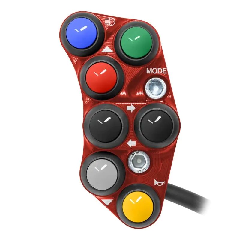 Pulsantiera Jetprime sinistra stradale Rossa per DUCATI PANIGALE V4 S 2018-2024