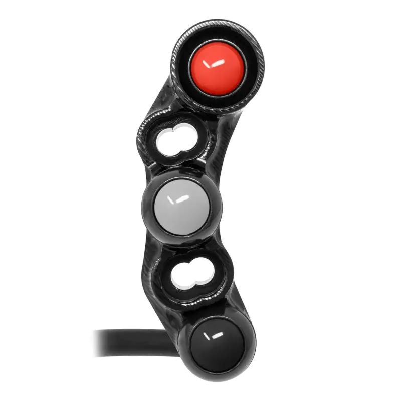 Pulsantiera Jetprime destra stradale Nera per KAWASAKI ZX 6 R 2009-2016