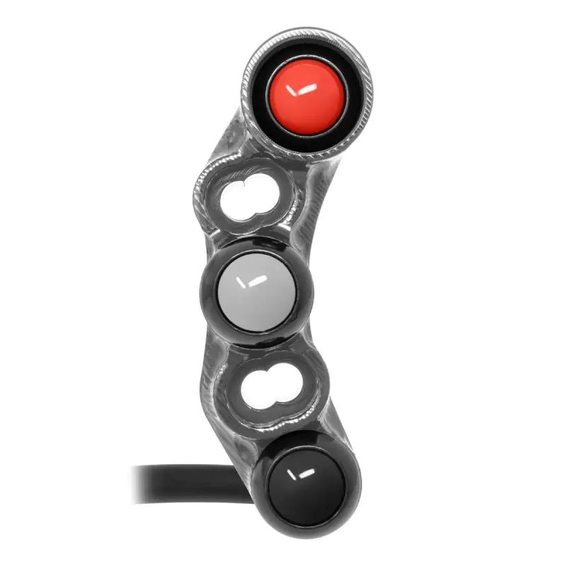 Pulsantiera Jetprime destra stradale Titanio per KAWASAKI ZX 6 R 2019-2021