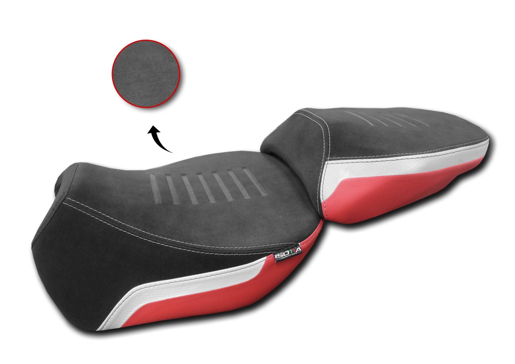 Sella anteriore comfort Bianca Isotta per DUCATI MULTISTRADA V4 /S 2022-2025