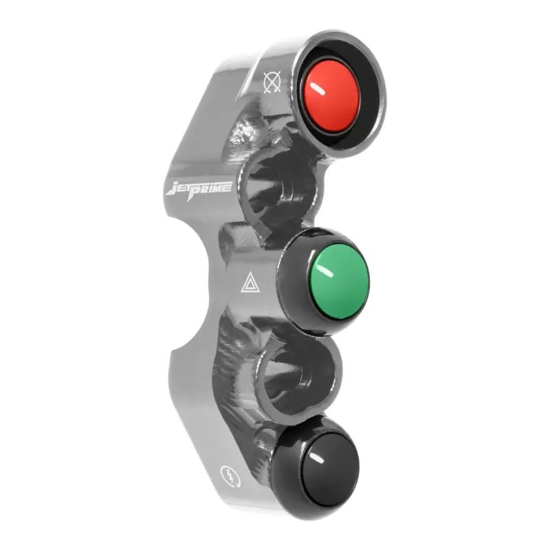 Pulsantiera Jetprime Destra Stradale con Fori Universali Titanio per TRIUMPH STREET TRIPLE 765 R 2023-2024, Immagine 3