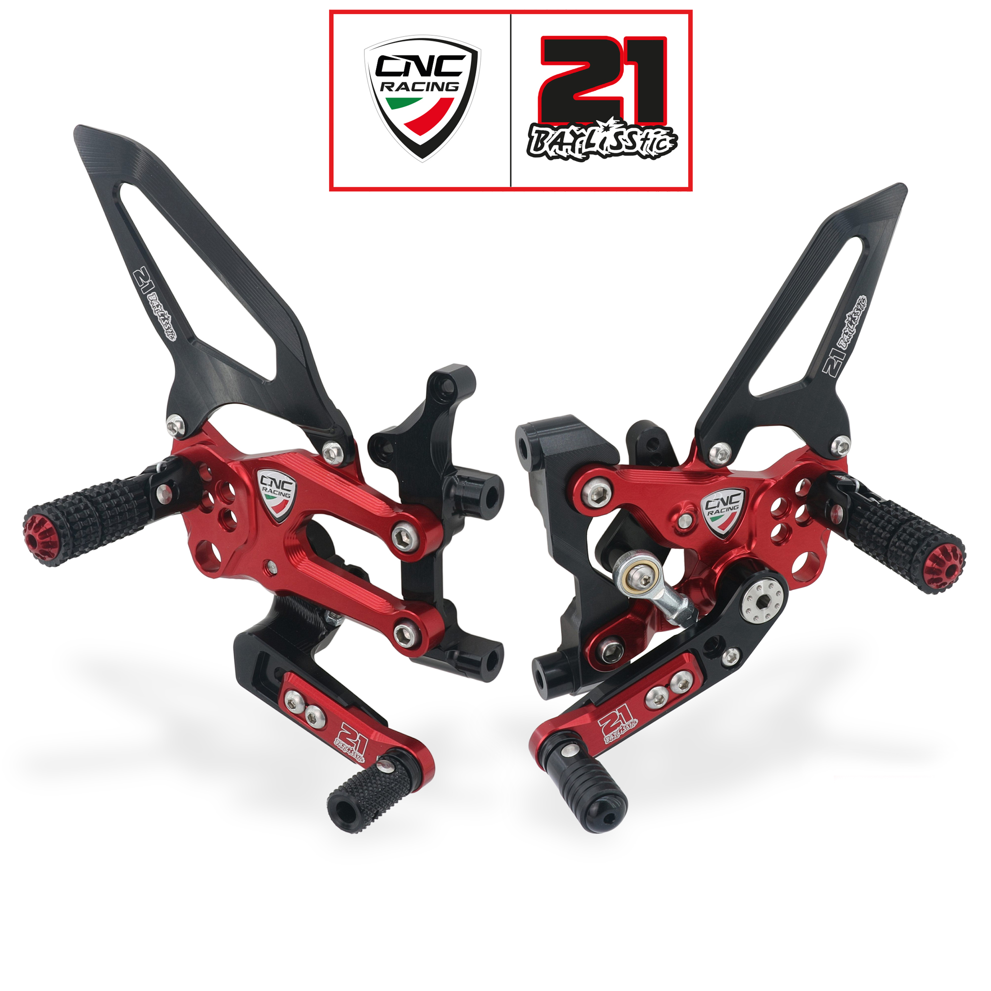 Pedane regolabili CNC Racing RPS Ducati SBK Troy Bayliss Limited Edition per DUCATI PANIGALE V2 2020-2023