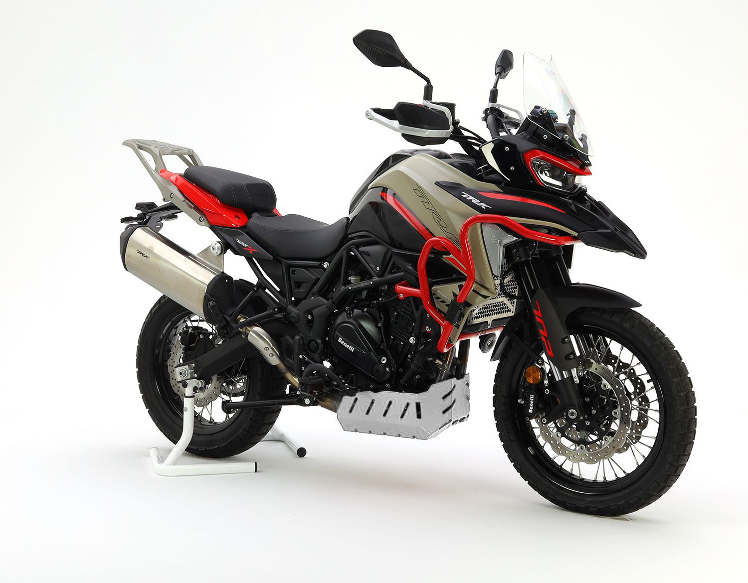 Protezione motore alluminio Grigio chiaro Isotta per BENELLI TRK 702 2023-2024
