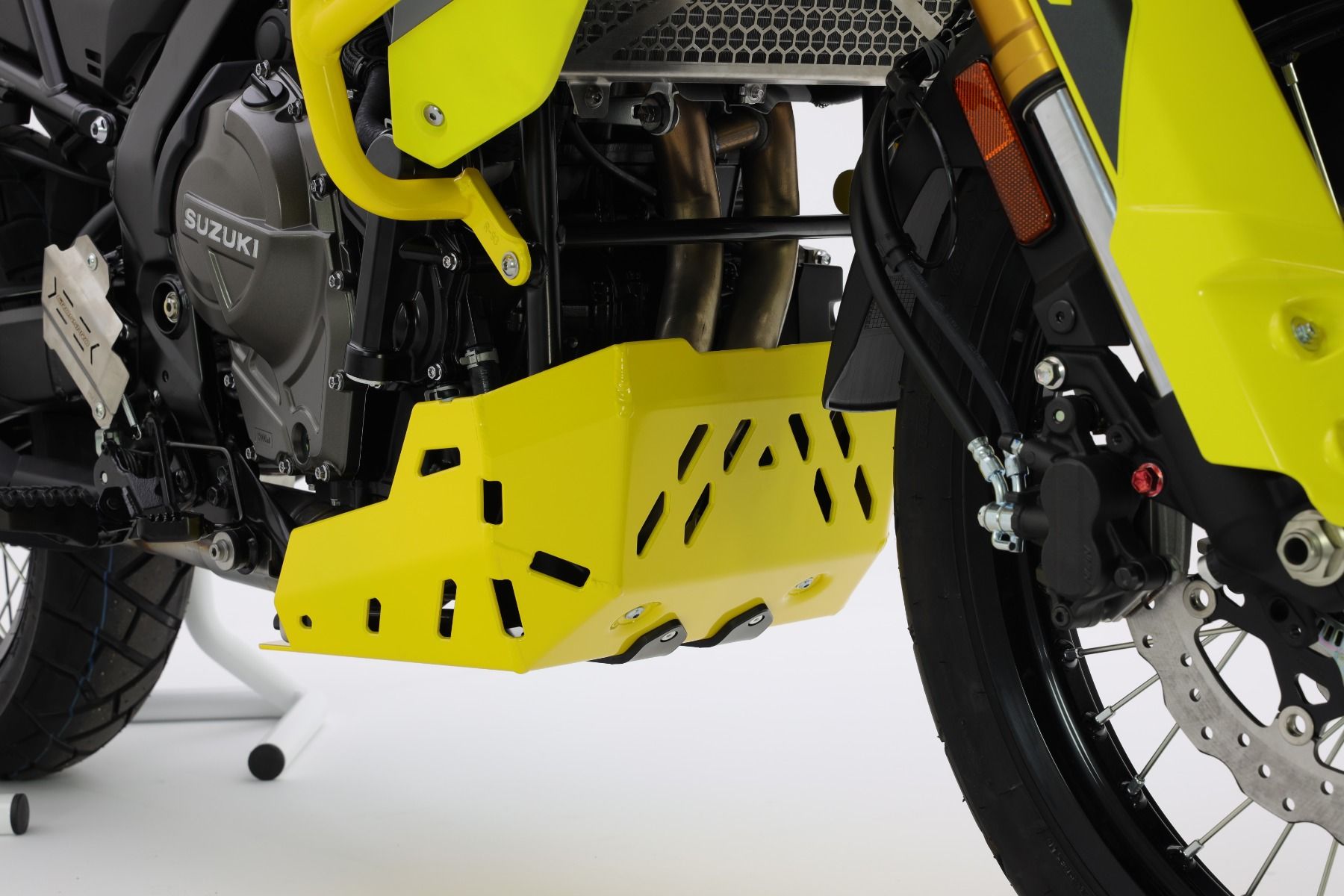Protezione motore alluminio Giallo Isotta per SUZUKI V-STROM 800 DE 2023-2024