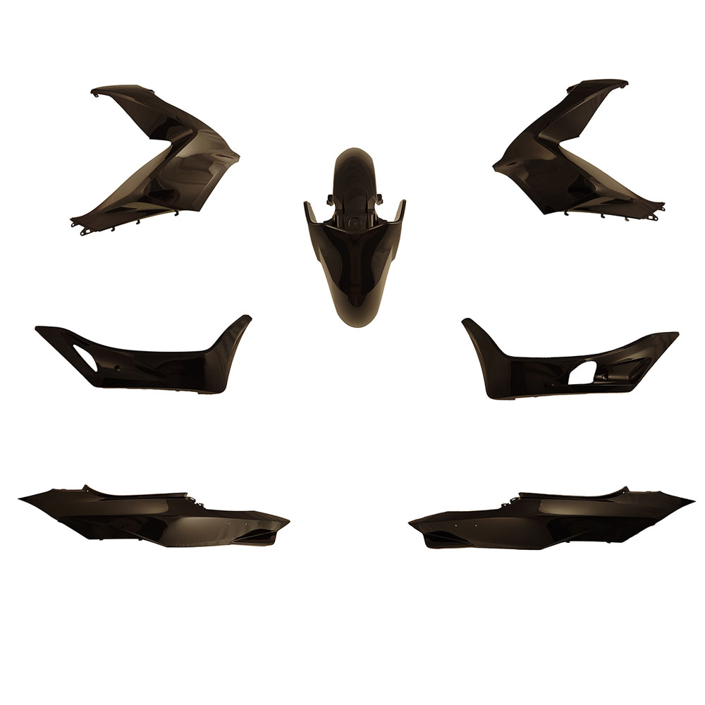 Kit carene stampate ad iniezione Nere per HONDA PCX 125 2014-2018