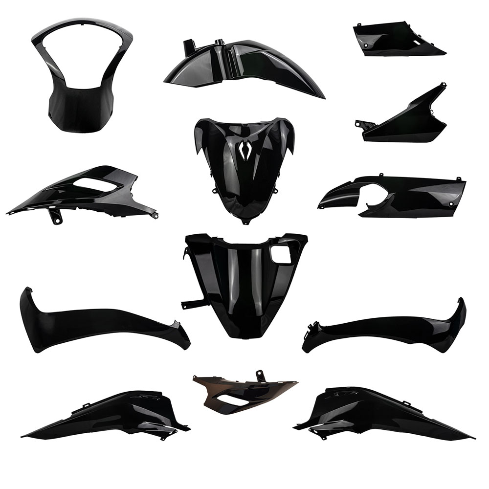 Kit carene stampate ad iniezione Nere per HONDA SH 150 2013-2016
